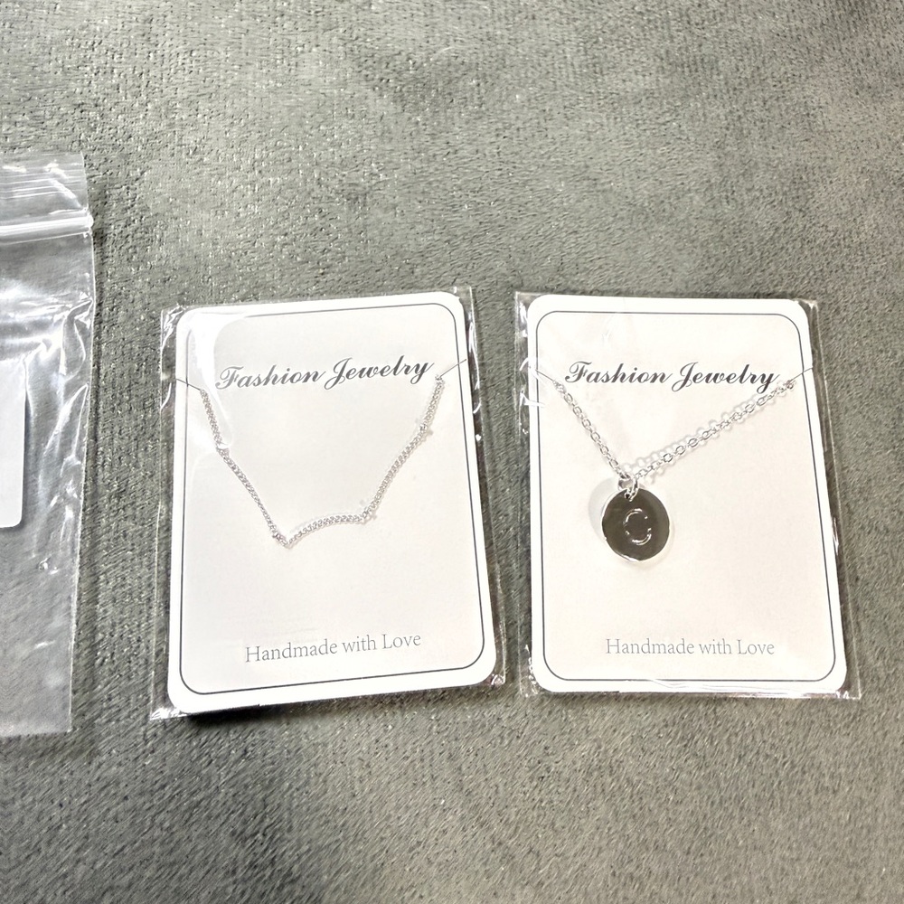 2 Silver Fashion Jewelry Necklace Set/C103
